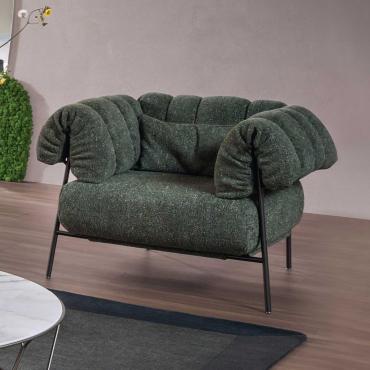 Tirella design armchair with low seat by Bonaldo