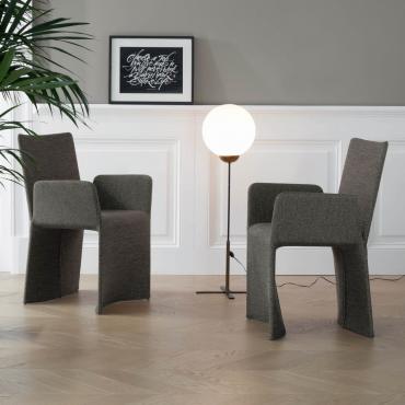 Ketch by Bonaldo is a chair with panel arms and legs