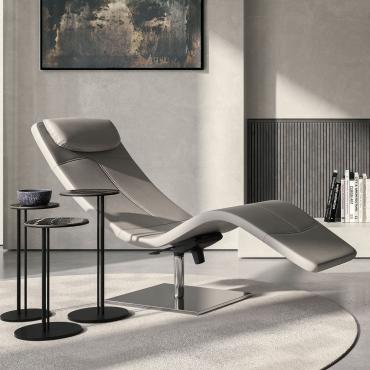 Casanova swivel and adjustable chaise longue by Cattelan 