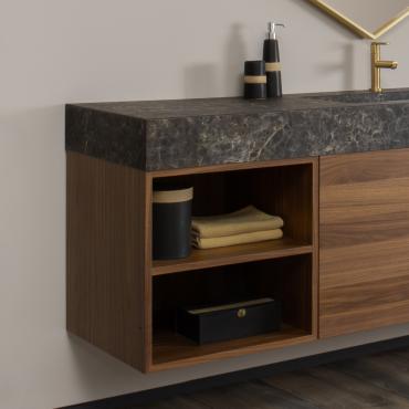 Atlantic bathroom open wall unit