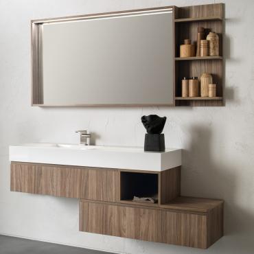 Bathroom furniture with open column Atlantic N79