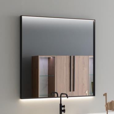 Pixi bathroom mirror with frame and LED light