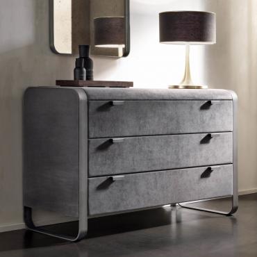Elvis dresser with faux leather nubuck cover