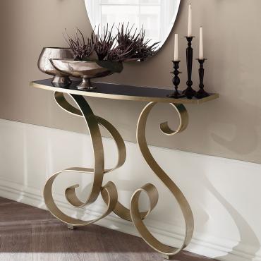 Mirò modern wrought iron console table by Cantori - mod.Art