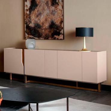 Mirage modern sideboard with marble top by Cantori
