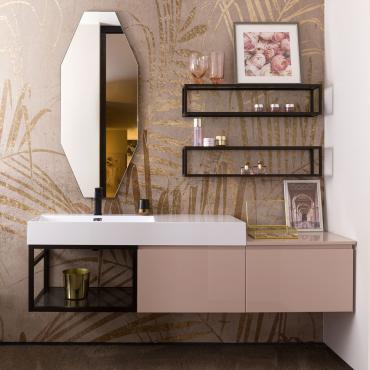 Mobile bagno sospeso con lavabo N77 Atlantic