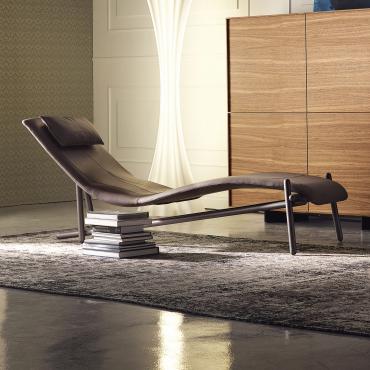 Donovan relaxing upholstered chaise lounge by Cattelan