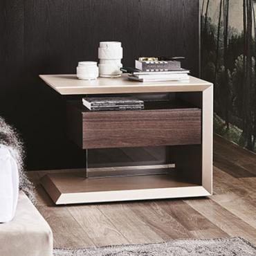 Biagio design bedside table with drawer by Cattelan
