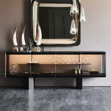 Boutique transparent sideboard with light by Cattelan