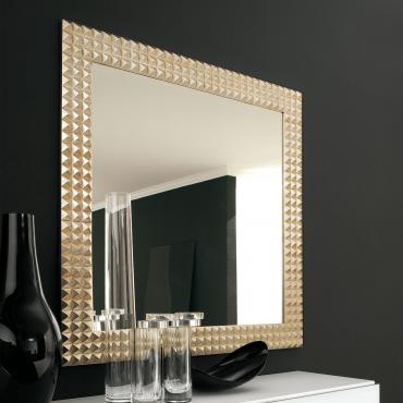 Egypt square gold framed mirror by Cattelan 