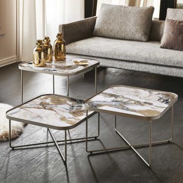 Benny ceramic and metal occasional table by Cattelan