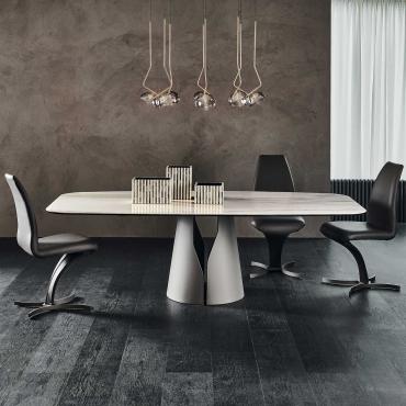 Giano design marble table by Cattelan