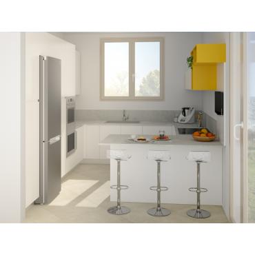 Progetto per cucina a U di 11 mq - render