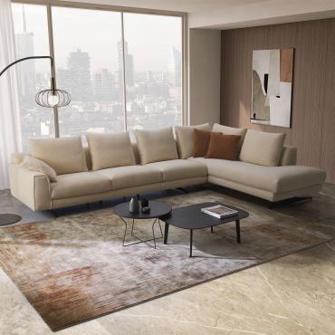 Modern, modular sofa with high feet Arren