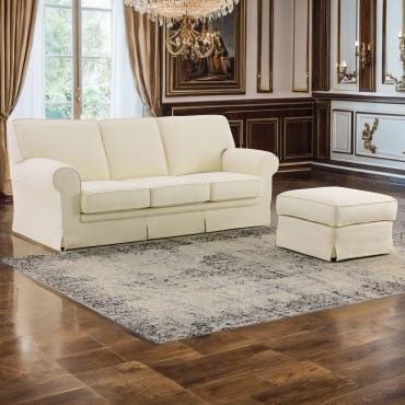 Levante classic sofa with flounce in fabric