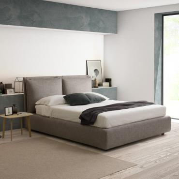Blend bed with reading cushioned headboard