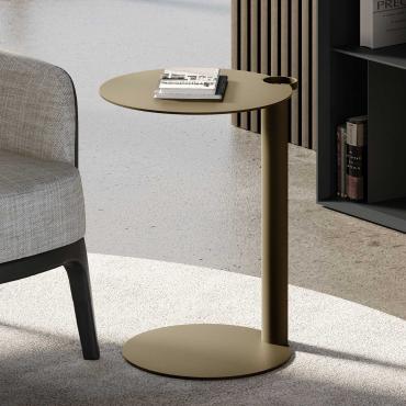 Lollo metal side serving table