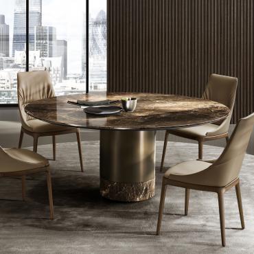 Hidalgo elegant dining table with central base