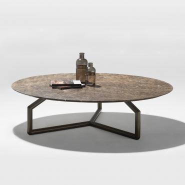 Ginger modern marble coffee table, available in two measurements