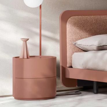 Round bedside table for bedroom Chariot