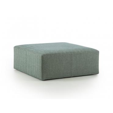 Cobalto square upholstered ottoman at a promotional price