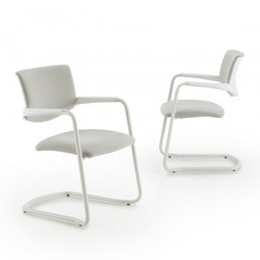 Steve modern upholstered cantilever chair