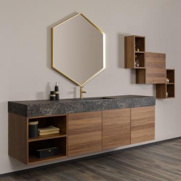 2-metre bathroom vanity with single wash-basin Atlantic N68 in Outlet