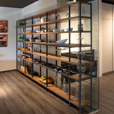 London is a modern pantry shelving unit