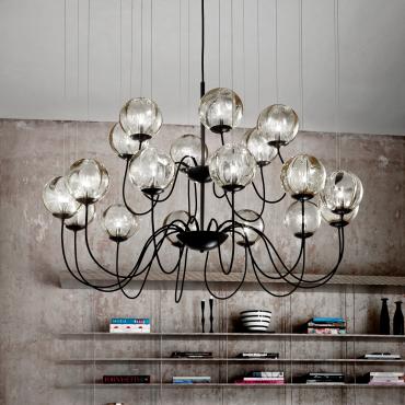 Lampadario chandelier moderno Puppet di Vistosi