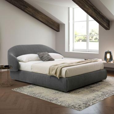 Storage bed with wrap-around headboard Kalin