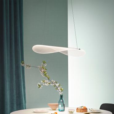 Diphy modern leaf-like pendant light by Linea Light