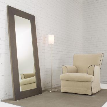 Alma leaner wooden mirror in rectangular shape