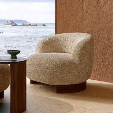 Aralia round design armchair