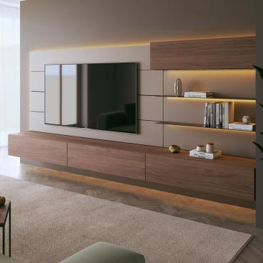 Living room wall panelling Replay 06