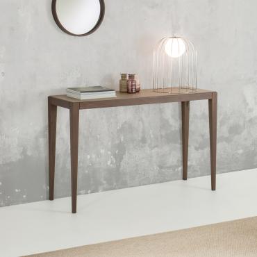 Damon console table with concrete resin top