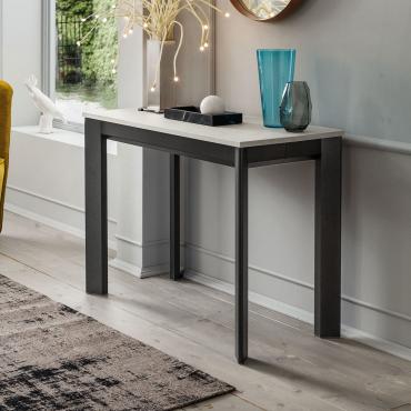 Lupin metal extendable console table