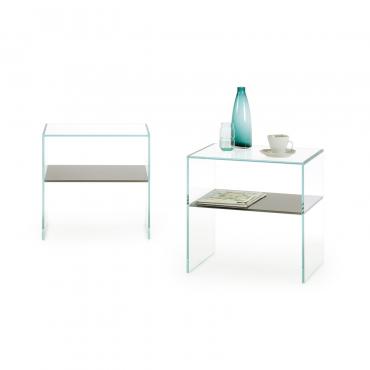 Multiglass tempered glass bedside table