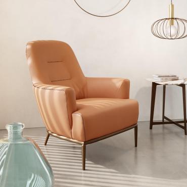 René reading armchair with tall backrest