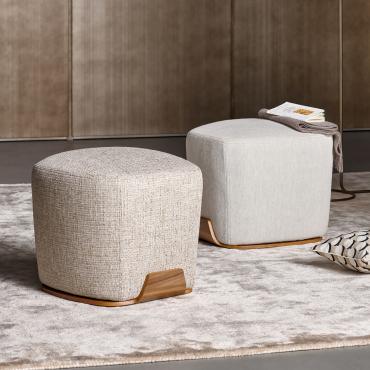 Square ottoman for bedrooms Olos by Bonaldo