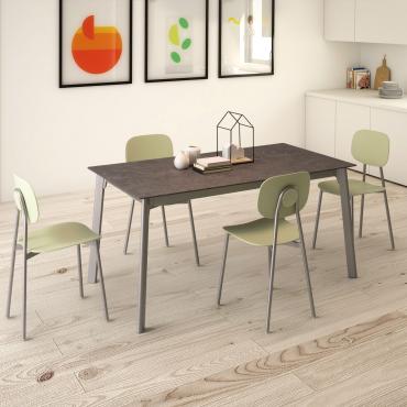 Basil modern rectangular extending table