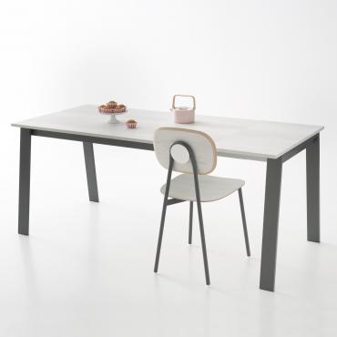 Clancy centre leaf extending dining table