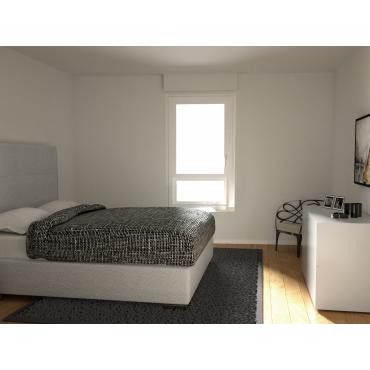 Progettazione 3D Camera Da letto - render