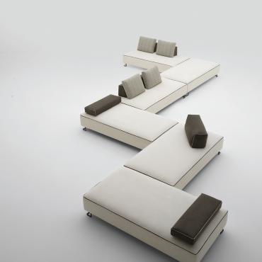 Rigel modular sofa with dormeuse