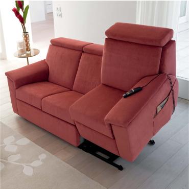 Vulcano recliner riser red sofa
