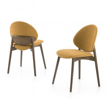Designer chair in bent wood Jewel