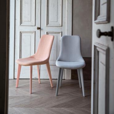 June coloured upholstered dining chair