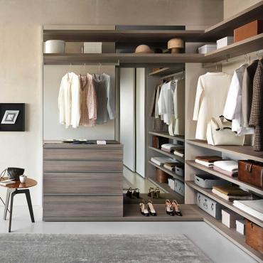 Custom Alta Free Standing Wardrobe Closet - 3 Extending Shoe Storage Shelves