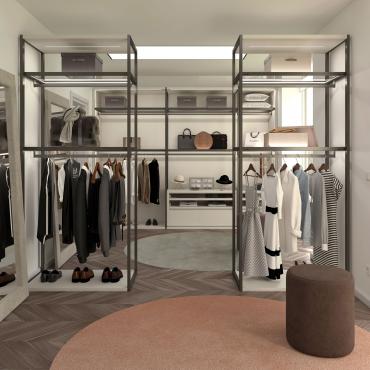 Pacific double-sided walk-in closet