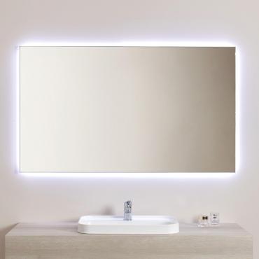 Net backlit bathroom mirror