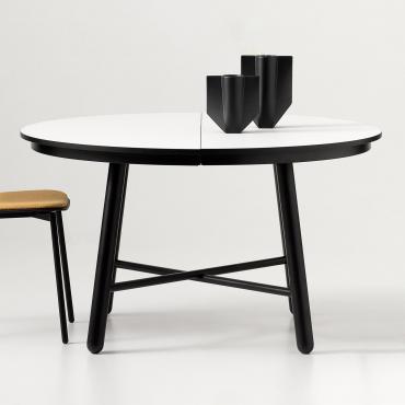 120 cm extendable round table Biblos